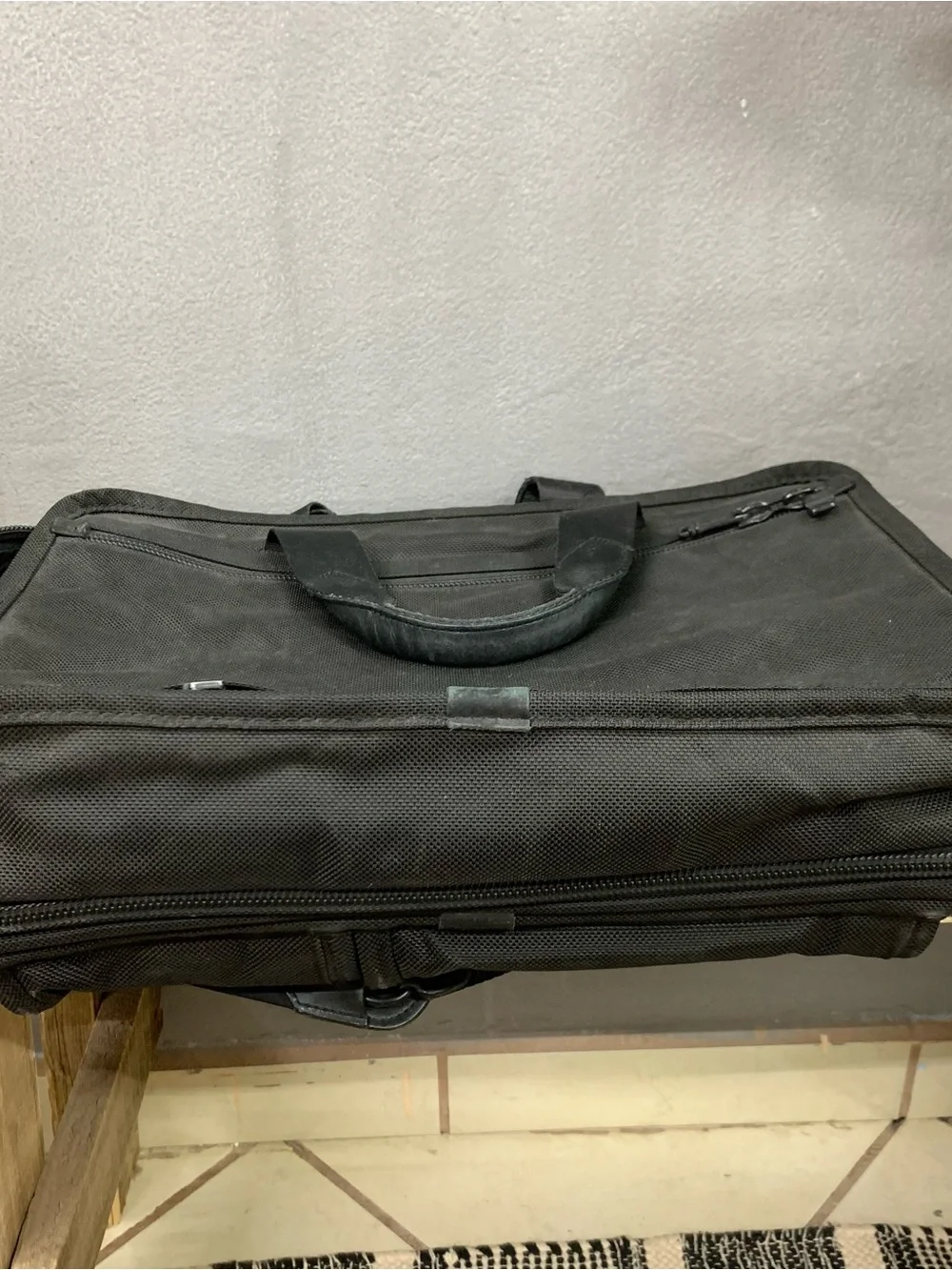 Tumi laptop black bag 16'' briefcase men's work shoulder bag travel